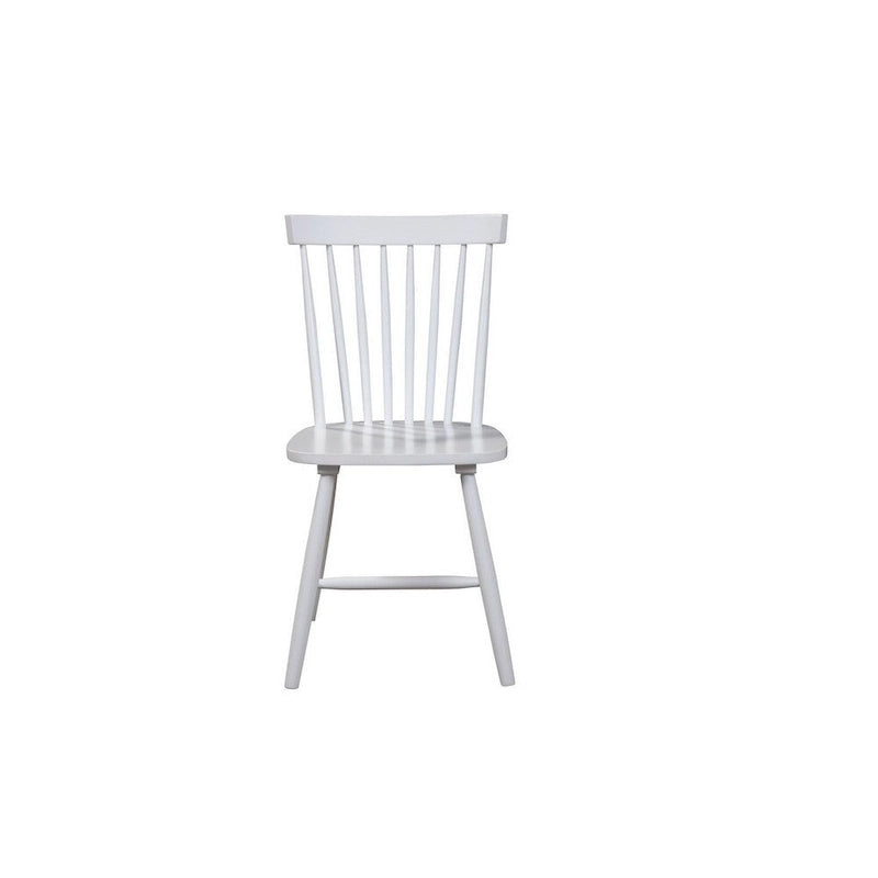 Chaise de salle à manger, hévéa, dossier Windsor, lot de 2 - 19,5 L x 18 l x 34 H