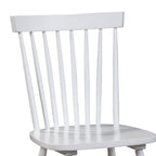 Chaise de salle à manger, hévéa, dossier Windsor, lot de 2 - 19,5 L x 18 l x 34 H