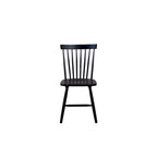 Chaise de salle à manger, hévéa, dossier Windsor, lot de 2 - 19,5 L x 18 l x 34 H