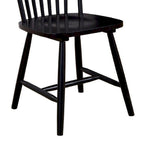 Chaise de salle à manger, hévéa, dossier Windsor, lot de 2 - 19,5 L x 18 l x 34 H