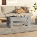 Table basse en bois composite multicolore – Table de salon moderne 40,2x21,7x17,7