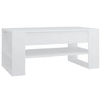 Table basse en bois composite multicolore – Table de salon moderne 40,2x21,7x17,7