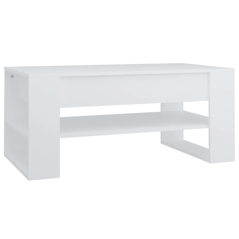 Table basse en bois composite multicolore – Table de salon moderne 40,2x21,7x17,7