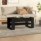 Table basse en bois composite multicolore – Table de salon moderne 40,2x21,7x17,7