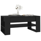 Table basse en bois composite multicolore – Table de salon moderne 40,2x21,7x17,7