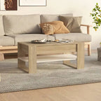 Table basse en bois composite multicolore – Table de salon moderne 40,2x21,7x17,7