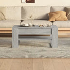 Table basse en bois composite multicolore – Table de salon moderne 40,2x21,7x17,7