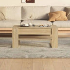 Table basse en bois composite multicolore – Table de salon moderne 40,2x21,7x17,7