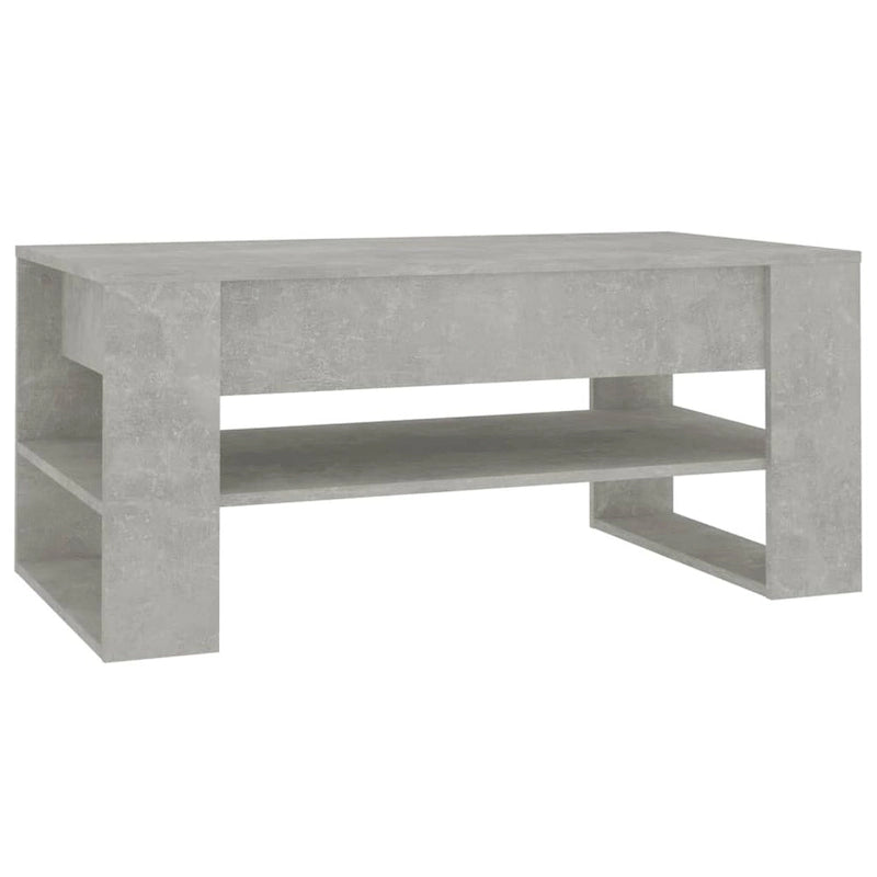 Table basse en bois composite multicolore – Table de salon moderne 40,2x21,7x17,7