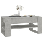 Table basse en bois composite multicolore – Table de salon moderne 40,2x21,7x17,7