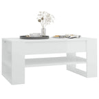Table basse en bois composite multicolore – Table de salon moderne 40,2x21,7x17,7