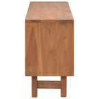 Meuble TV en bois de teck massif 110x30x50 cm – Meuble multimédia bas