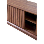 Meuble TV coulissant de style rustique de 58 po avec gestion des câbles | Convient aux téléviseurs jusqu'à 65 po | MDF | 3 couleurs