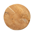 Tabouret en bois à surface texturée
