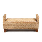 Banc de rangement en osier ottoman en rotin - Grand modèle
