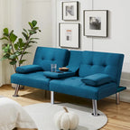 Canapé-lit futon convertible en tissu – Canapé-lit pliant pour salon