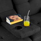 Canapé-lit futon convertible en tissu – Canapé-lit pliant pour salon