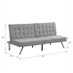 Canapé convertible moderne en tissu, confortable pour appartement, salon, studio