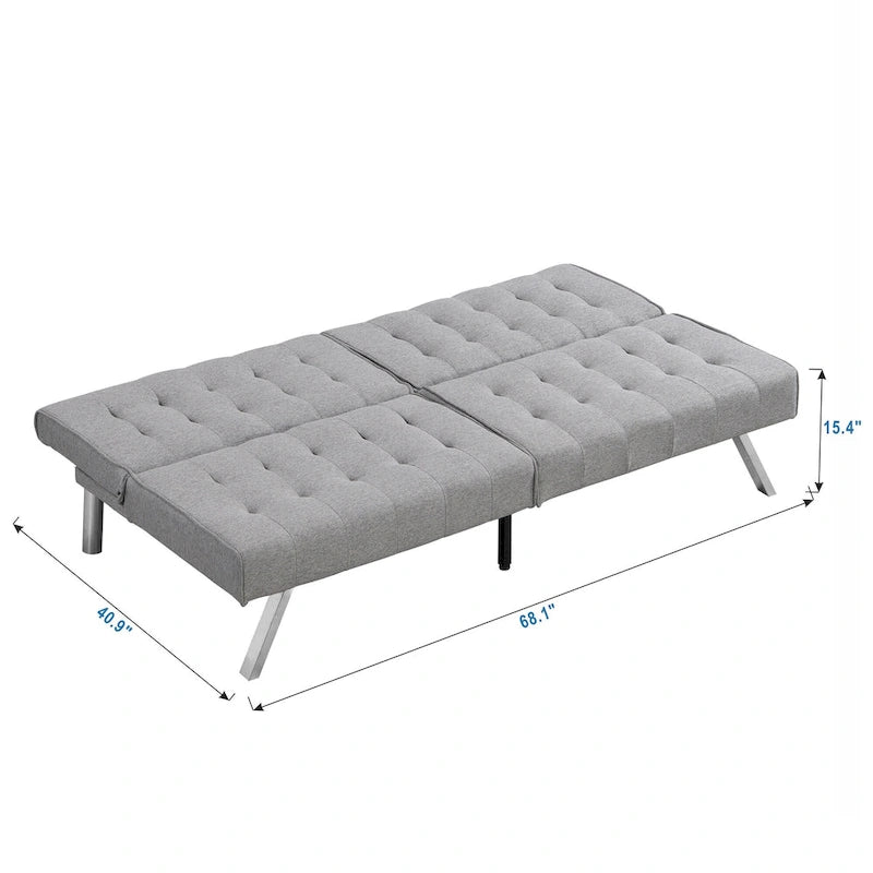 Canapé convertible moderne en tissu, confortable pour appartement, salon, studio