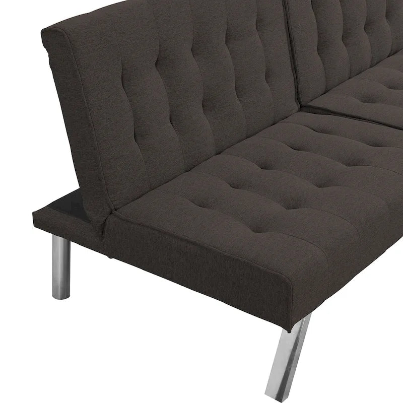 Canapé convertible moderne en tissu, confortable pour appartement, salon, studio