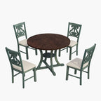 Ensemble table et chaises rondes 5 pièces