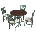 Ensemble table et chaises rondes 5 pièces