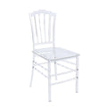Chaise de salle à manger Synth Modern en acrylique transparent avec dossier Windsor – Chaise d'appoint transparente