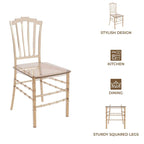 Chaise de salle à manger Synth Modern en acrylique transparent avec dossier Windsor – Chaise d'appoint transparente