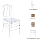 Chaise de salle à manger Synth Modern en acrylique transparent avec dossier Windsor – Chaise d'appoint transparente