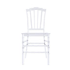 Chaise de salle à manger Synth Modern en acrylique transparent avec dossier Windsor – Chaise d'appoint transparente