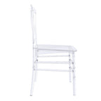 Chaise de salle à manger Synth Modern en acrylique transparent avec dossier Windsor – Chaise d'appoint transparente