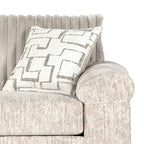 Fauteuil câlin et pouf surdimensionnés en velours côtelé Nason Wide Wale – Fauteuil d'appoint moelleux