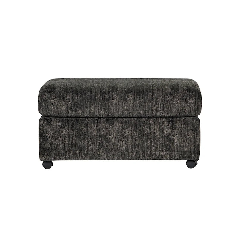 Fauteuil câlin et pouf surdimensionnés en velours côtelé Nason Wide Wale – Fauteuil d'appoint moelleux