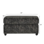 Fauteuil câlin et pouf surdimensionnés en velours côtelé Nason Wide Wale – Fauteuil d'appoint moelleux