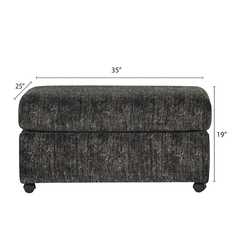 Fauteuil câlin et pouf surdimensionnés en velours côtelé Nason Wide Wale – Fauteuil d'appoint moelleux