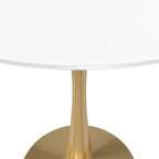 Table à manger ronde Bristol 24" pour 4 – Table de cuisine moderne avec plateau en bois et piètement en métal