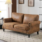 673231 Canapé double rembourré Mid-Century pour l'intérieur