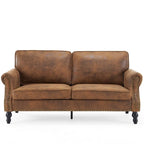 673231 Canapé double rembourré Mid-Century pour l'intérieur