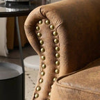 673231 Canapé double rembourré Mid-Century pour l'intérieur